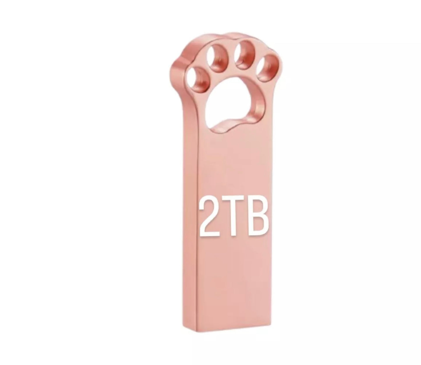 Mini Metal USB 3.0 Flash Memory Stick Pen Thumb Key Drive 2TB - Pink