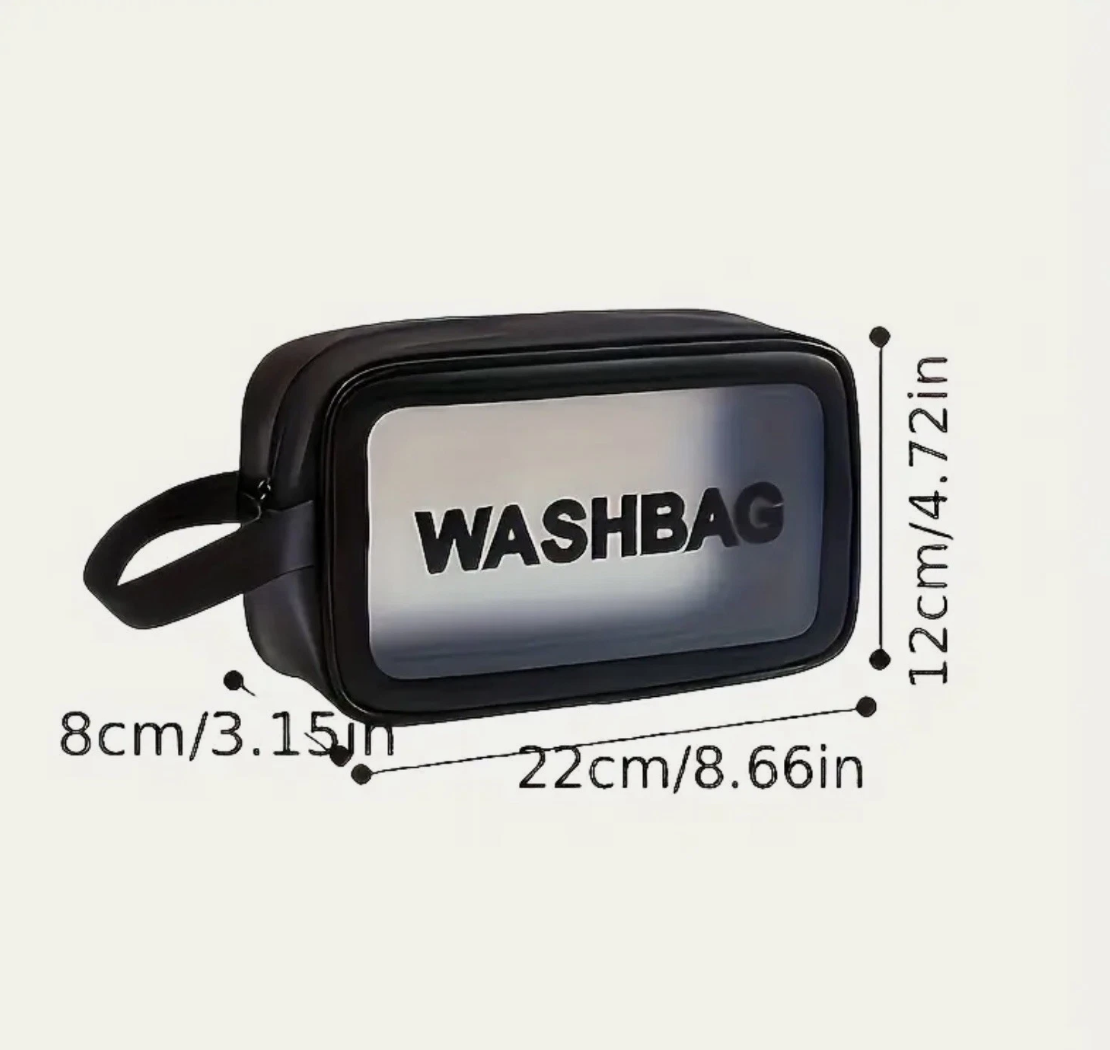 Toiletry Bag Portable Travel Wash Bag, PVC Waterproof Large Capacity Wash Bag