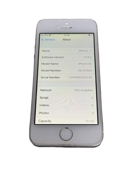 iPhone SE 16gb Silver O2,Tesco,Giffgaff - 86%