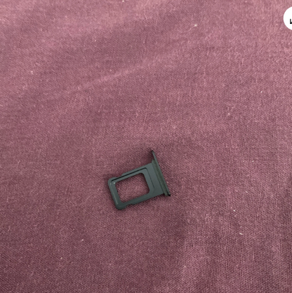 Single SIM Card Tray For Apple iPhone 12 Genuine - Black with Waterproof Seal