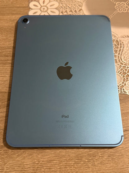 iPad 10th Gen 10.9 256gb W/C 5G Blue Unlocked