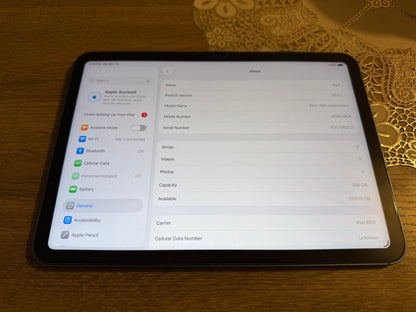 iPad 10th Gen 10.9 256gb W/C 5G Blue Unlocked