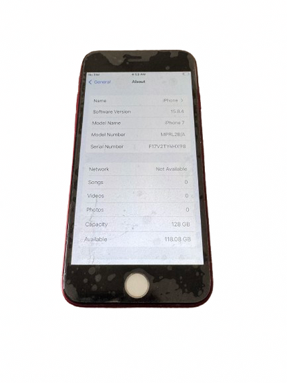 iPhone 7 128gb Product Red Unlocked - 100% 🔋