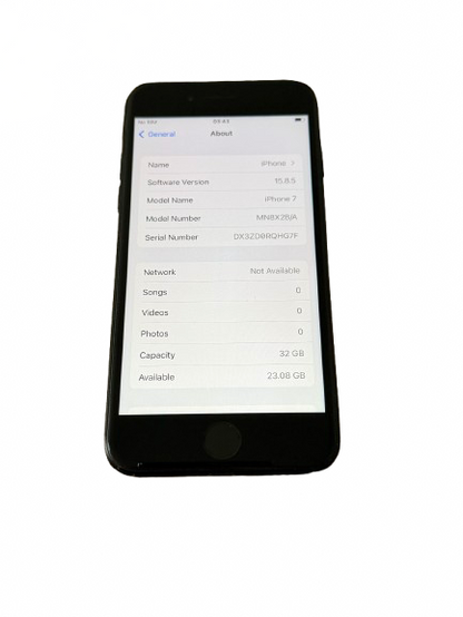 iPhone 7 32gb Matte Black Unlocked- 86% 🔋