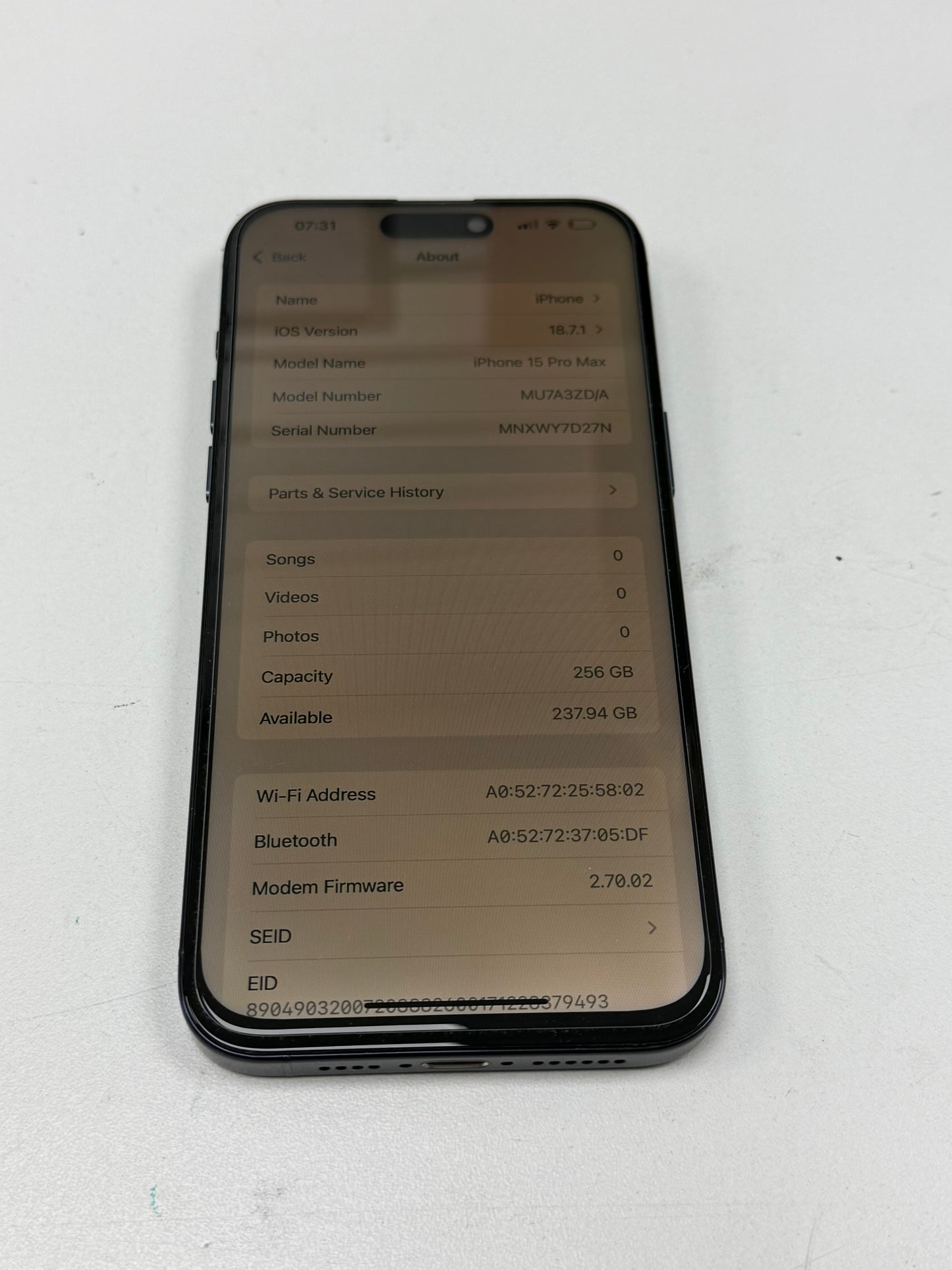 iPhone 15 Pro Max 256gb B/T Unlocked - 87% 🔋